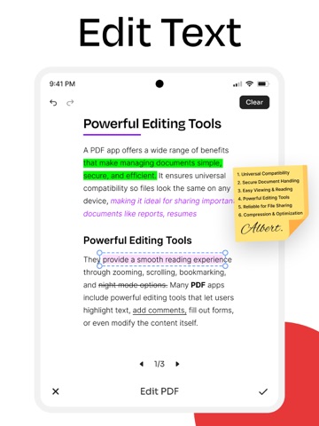 PDF Filler: Edit & Sign iPad screenshot