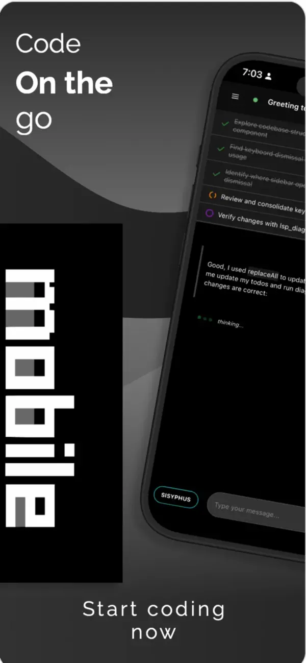 #1. OpenCode Mobile App (iOS) Door: Rodrigo Mendoza