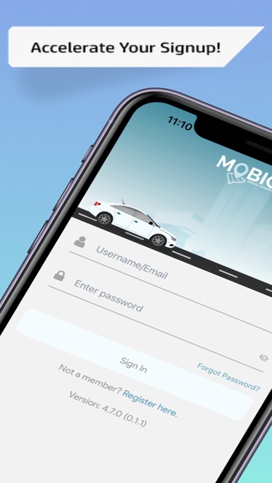 Mobio Driver Screenshot