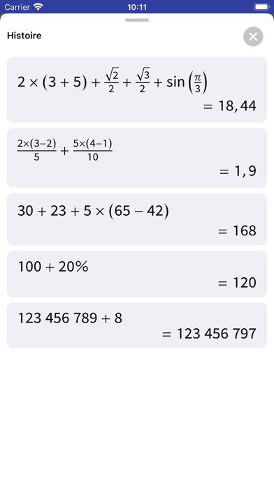 Screenshot #3 pour Calculatrice Scientifique +