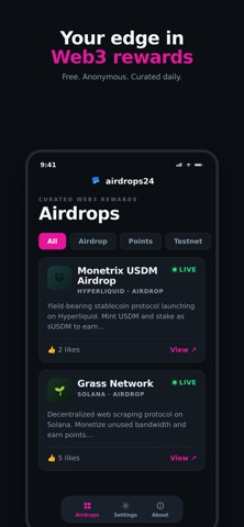 Airdrops24 screenshot