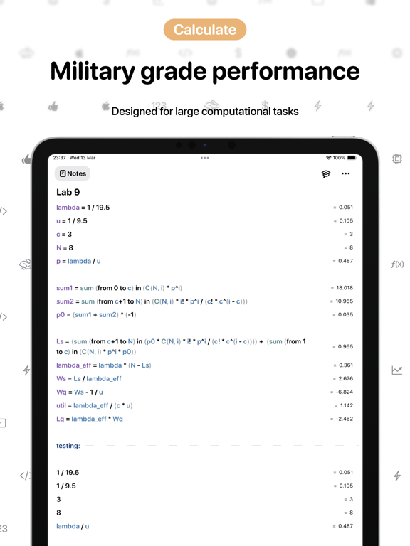Screenshot #4 for Calculo: advanced calculator