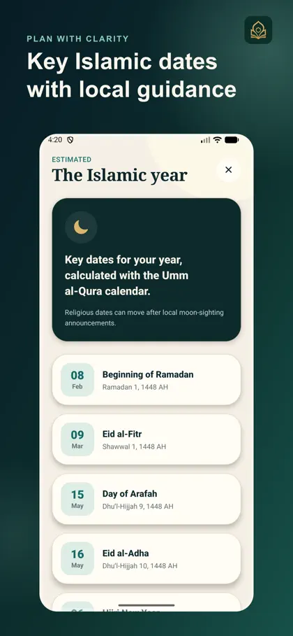 Screenshot 4 di 6 di Ayah Garden: Quran & Prayer