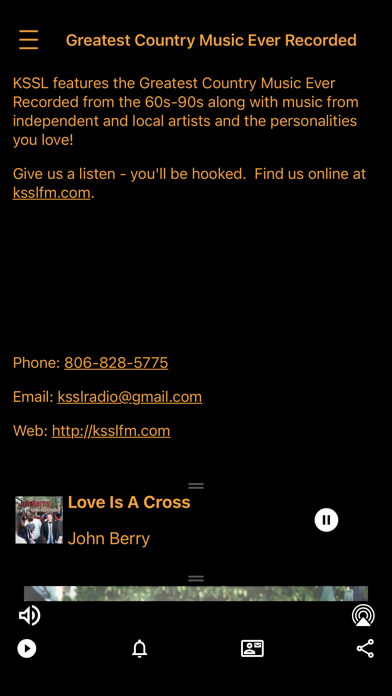 KSSL Radio iPhone screenshot 3 - Entertainment app