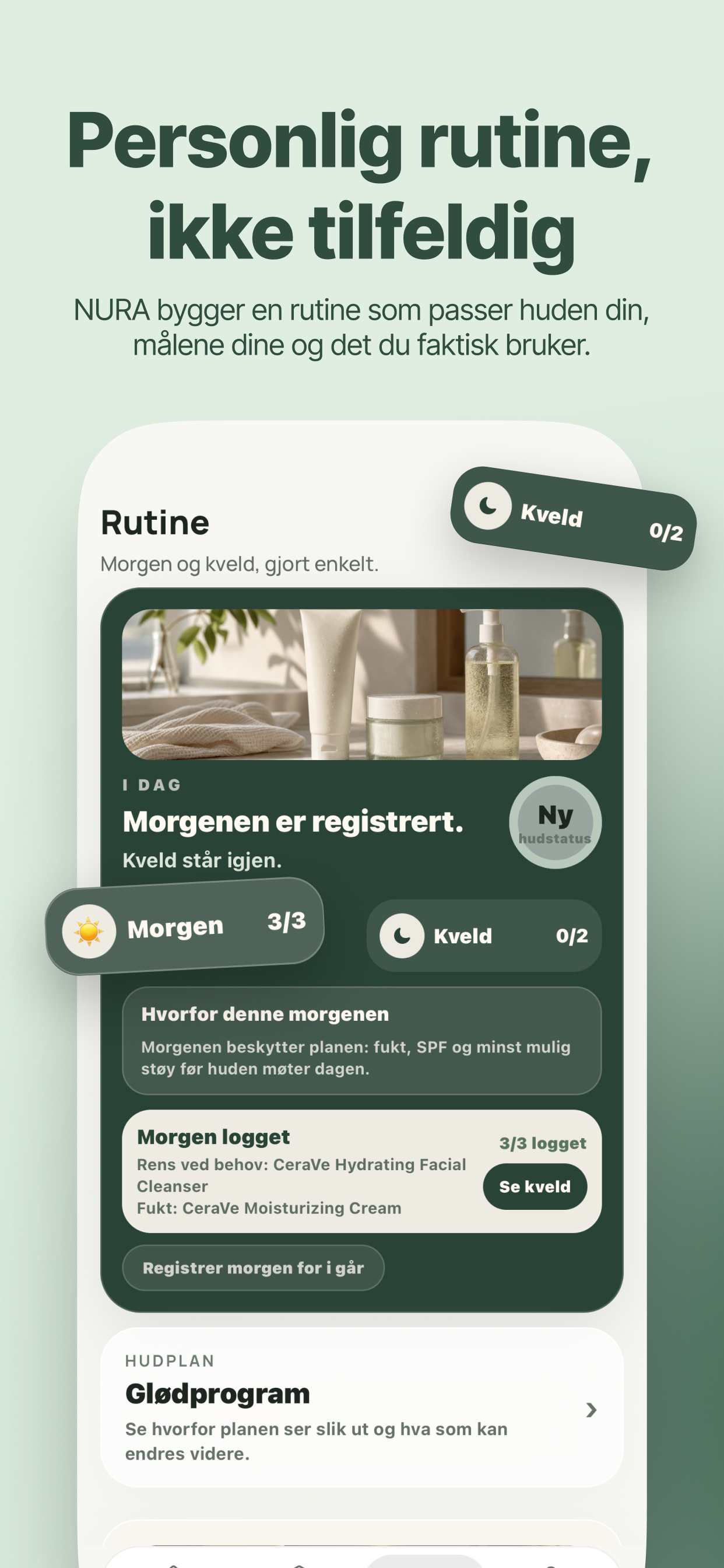 Nura: Hudpleie og rutine screenshot 5
