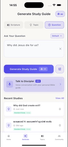 Disciplefy - Bible Study App Screenshot 3 of 5