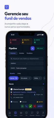 Garoupa CRM iPhone screenshot