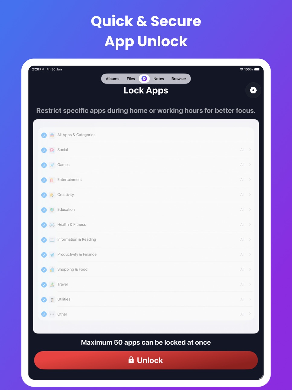 iPad screenshot
