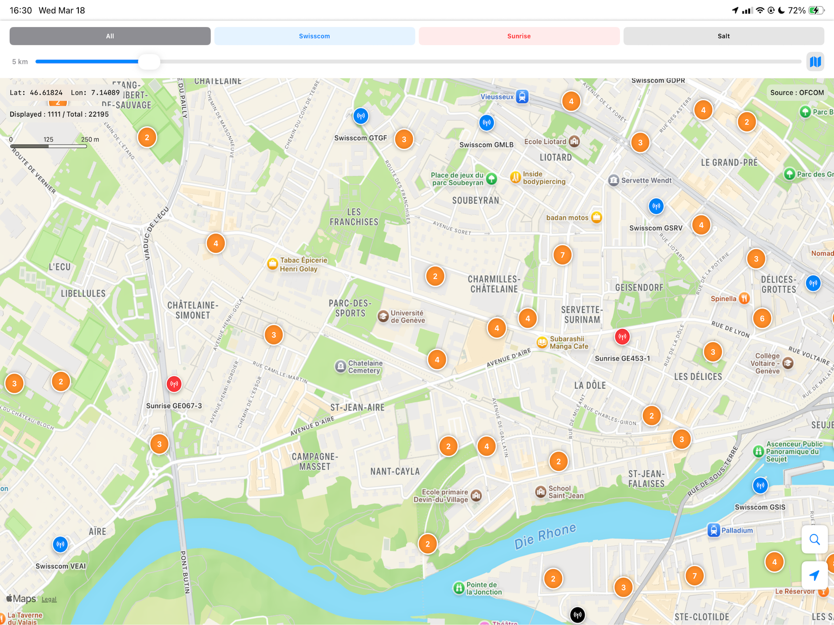 SwissCell-MAP screenshot 7