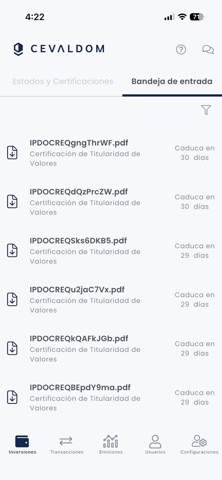 APP CEVALDOM iPhone screenshot