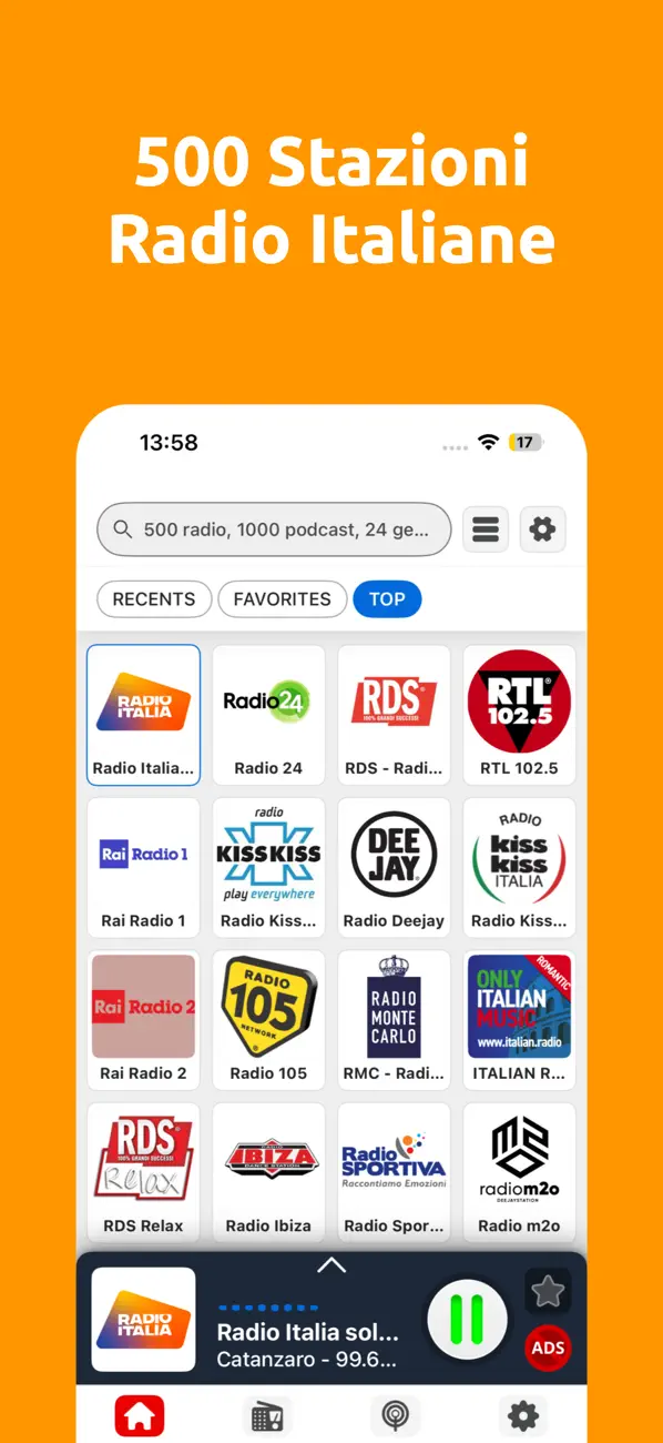 Screenshot #1 pour Radio Italia - FM e Online