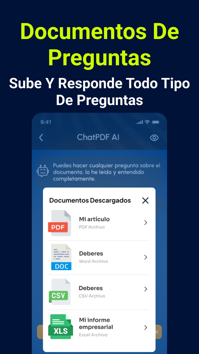 ChatPDF AI Escanear y Resumir