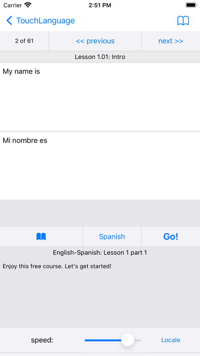 TouchLanguageAI Screenshot