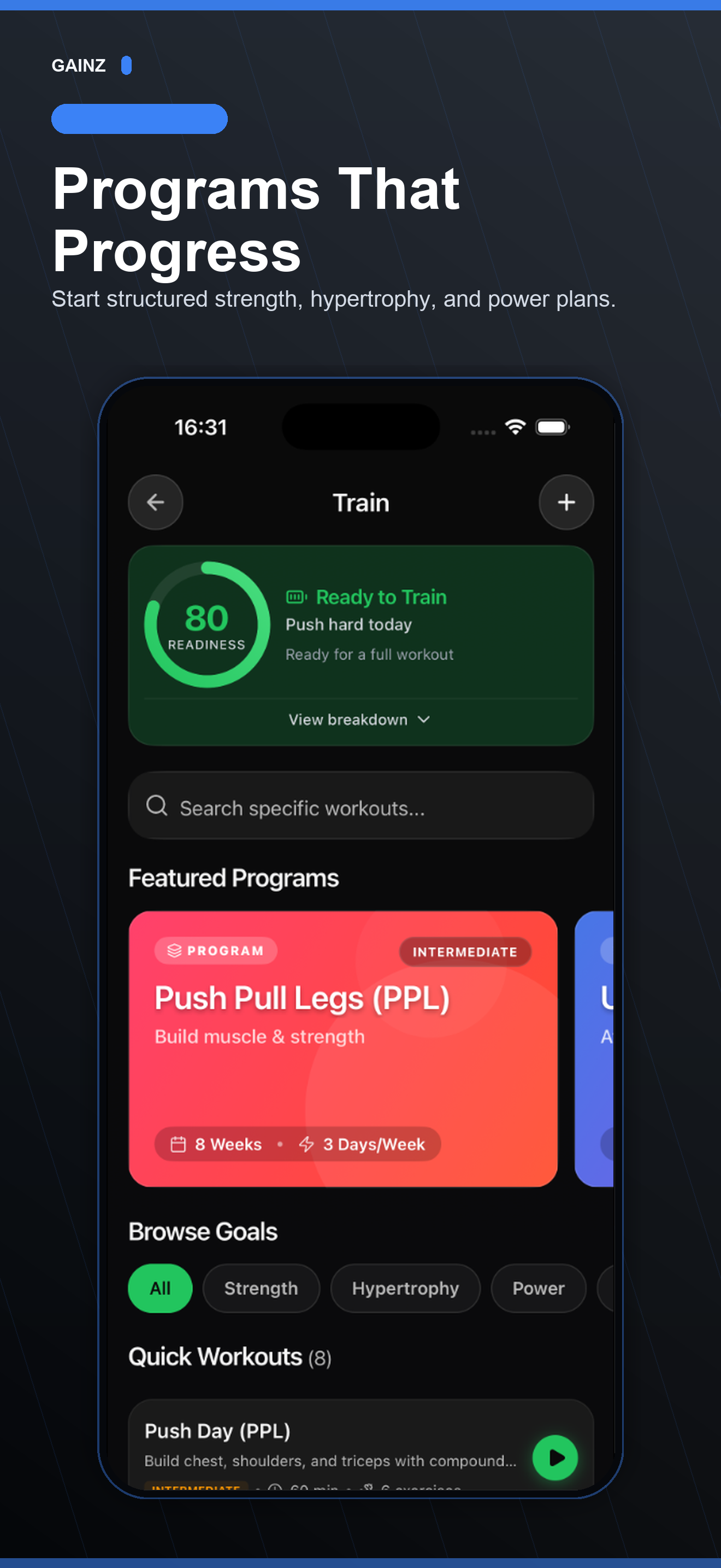 Gainz — Workout Tracker screenshot 4