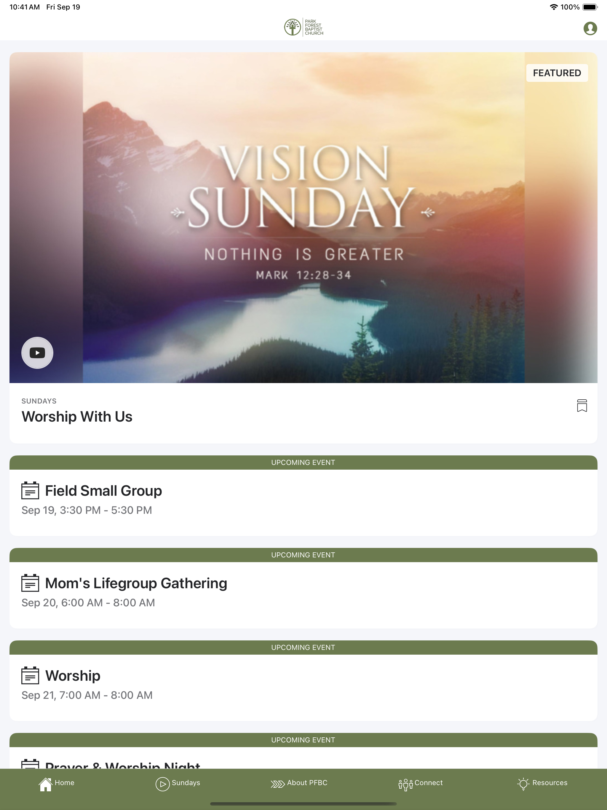 Park Forest Baptist Church screenshot 6