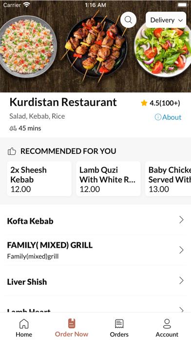 Reyhan Restaurant Screenshot