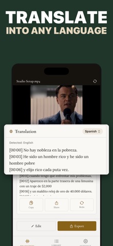 Video To Text - Transcribe MP4 iPhone screenshot