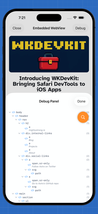 WKDevKit App Screenshot 1 of 2