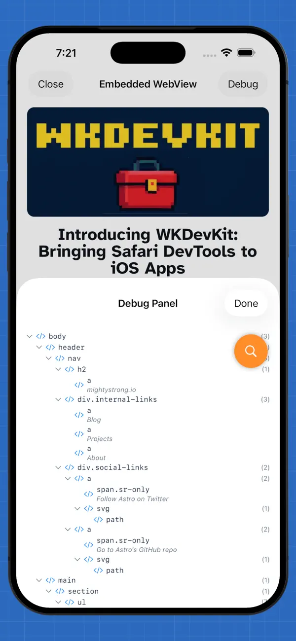 #1. WKDevKit App (iOS) Ved: Evan Anger