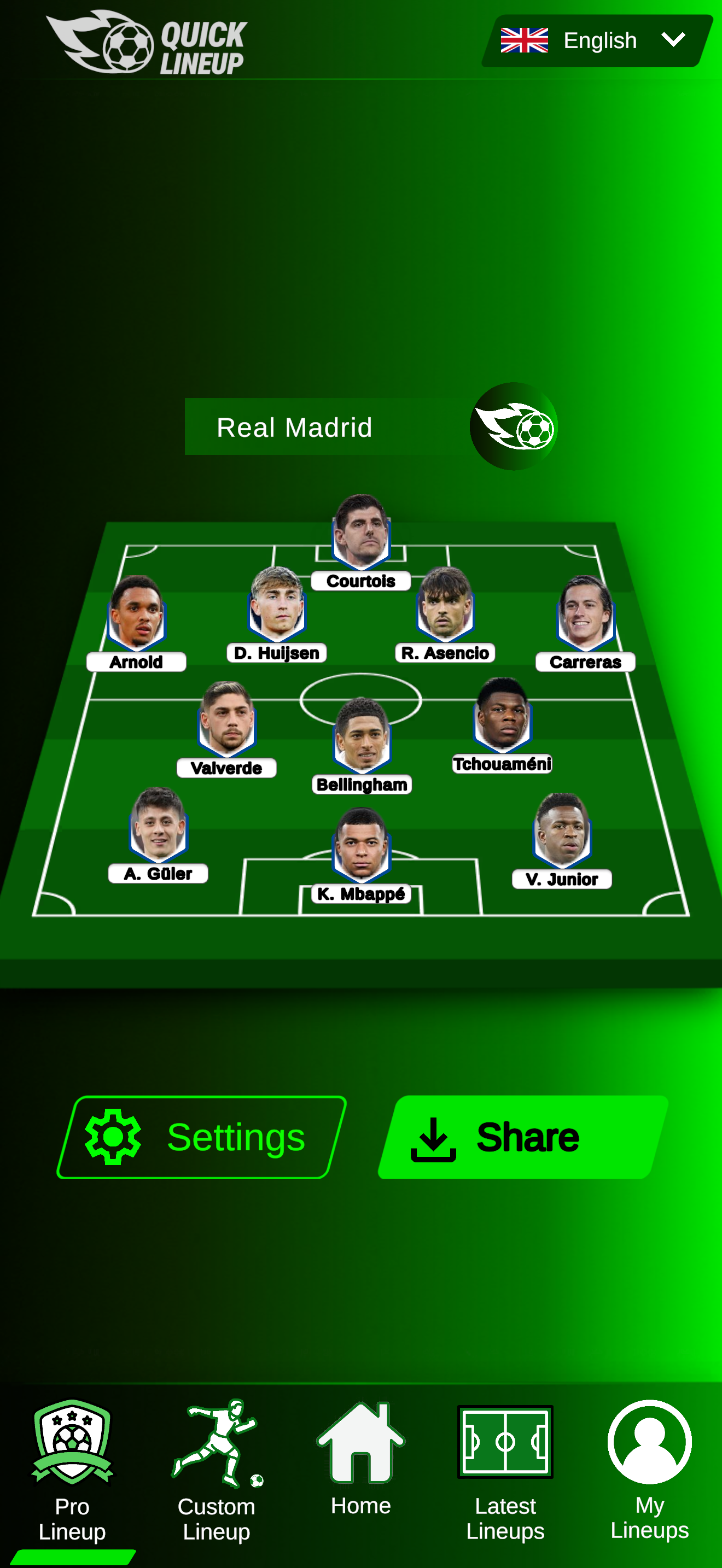 Quick Lineup: Team Builder screenshot 7