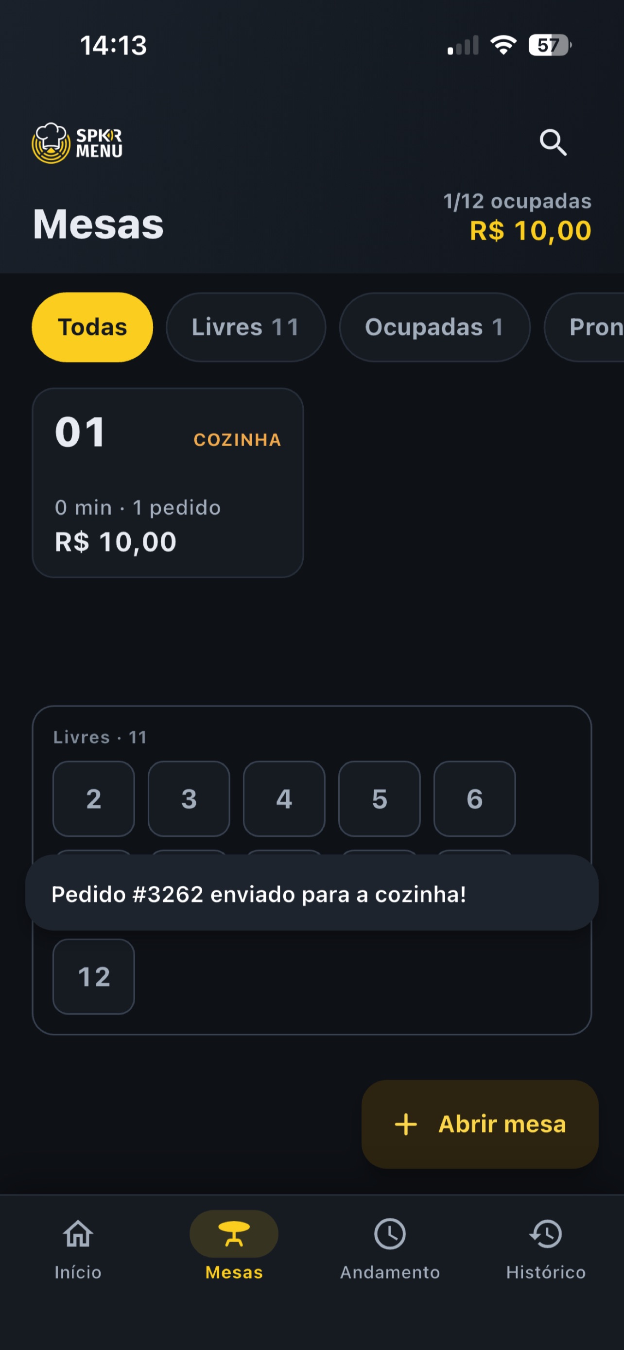Screenshot 4 of SPKRMenu Garçom