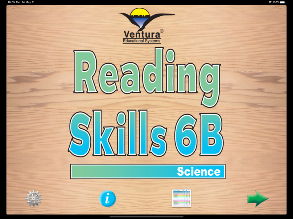 #1. Reading Skills 6B (iOS) 由: Ventura Educational Systems