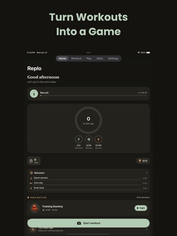 Replo - Workout Playground iPad screenshot