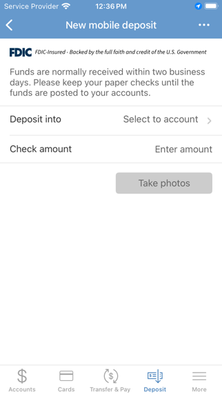 Paramount Bank Mobile Screenshot