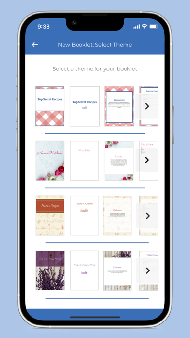 Recipe Booklets screenshot