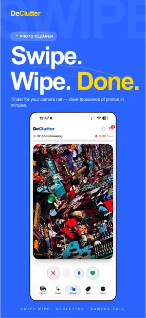 DeClutter - Photo Delete Swipe screenshot 1