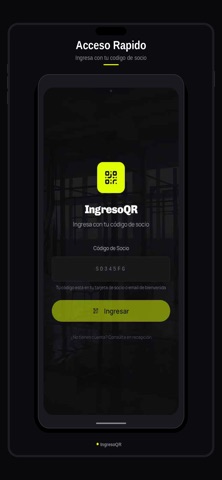 IngresoQR iPhone screenshot
