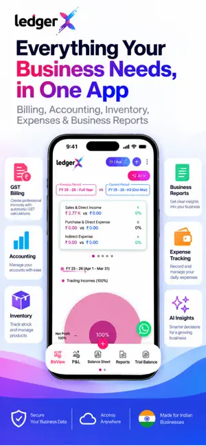 LedgerX Accounting & Billing screenshot 1