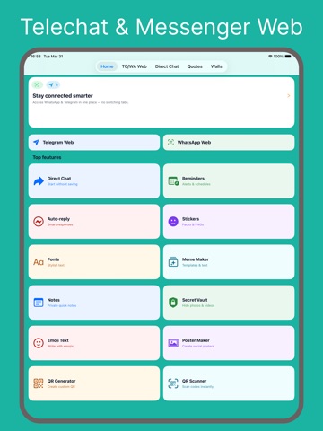 Status Saver For Messenger Duo ipad screenshot 2