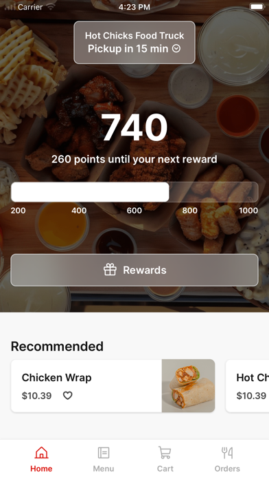 Hot Chicks Food Truck iPhone screenshot 1 - Food & Drink app