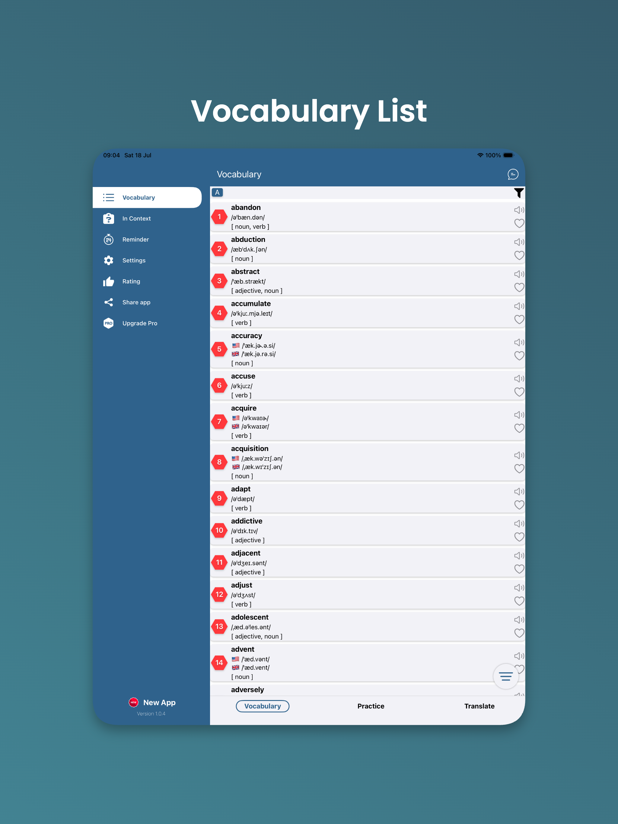 Vocabulary by Topic screenshot 9