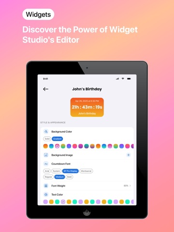 CountX: Countdown & Reminders iPad screenshot