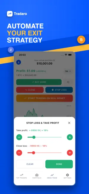 Tradaro: Demo Trading App screenshot 4