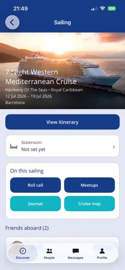 Captura de pantalla de Cruises With Friends en iPhone 1