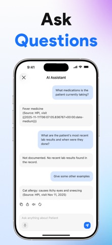 AI Medical Scribe & Clinician iPhone screenshot
