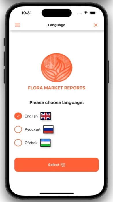 Screenshot 1 of Flora Market Reports App