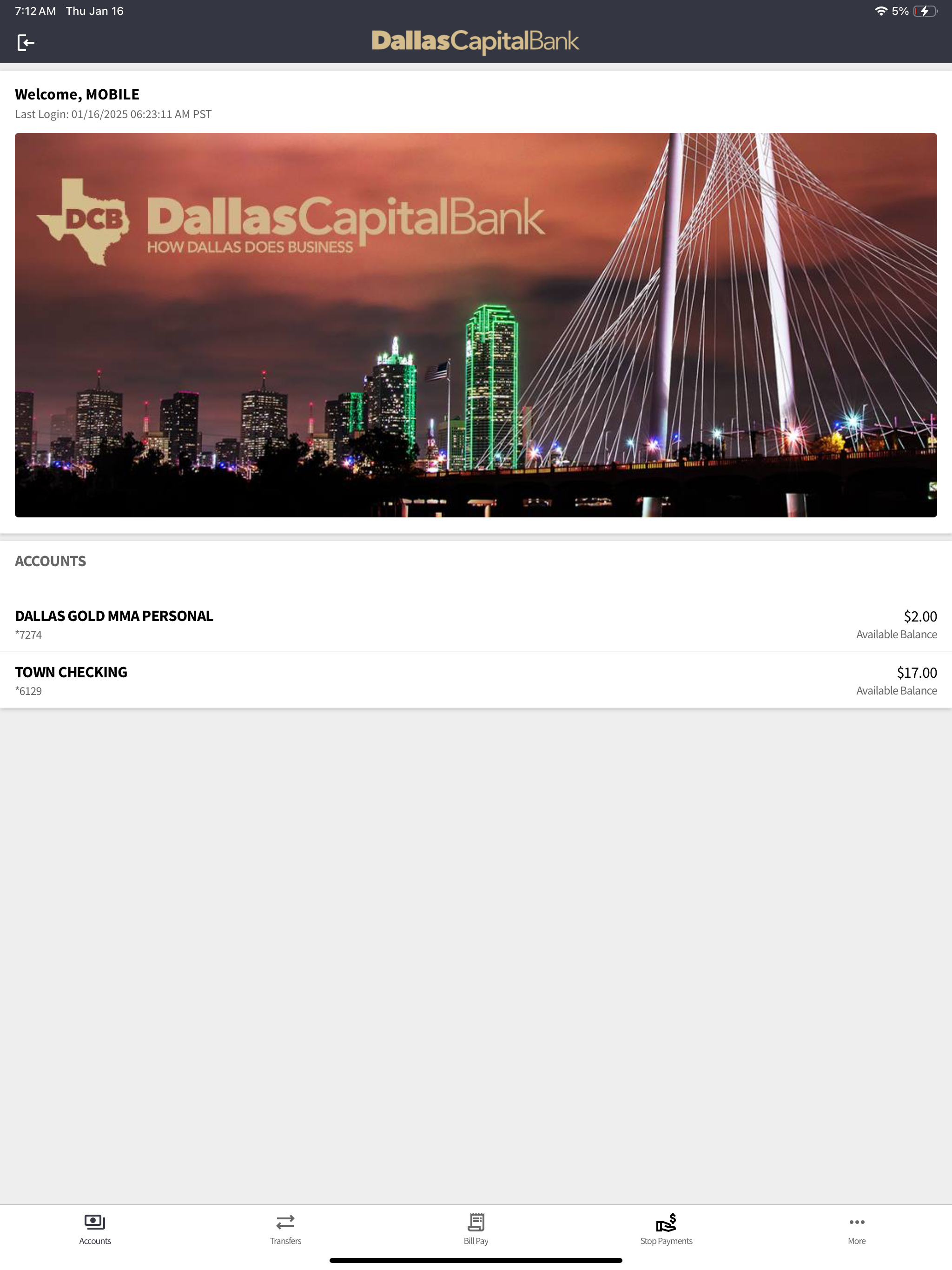 Dallas Capital Bank Mobile screenshot 7