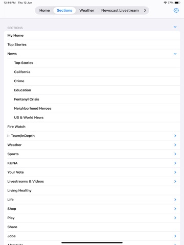KESQ Palm Springs News iPad screenshot