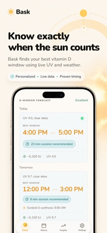 Vitamin D Sun Tracker - Bask Screenshot 3 of 6