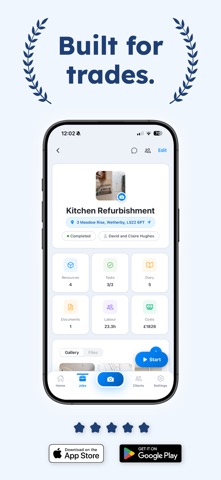 TradeStash: Job Management App screenshot