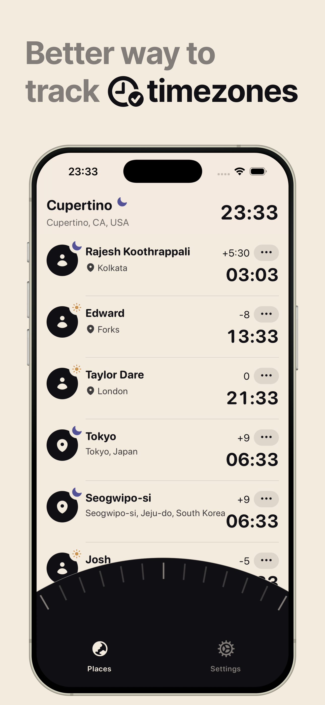 Friendzone: Manage timezones