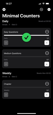 Minimal Counters screenshot