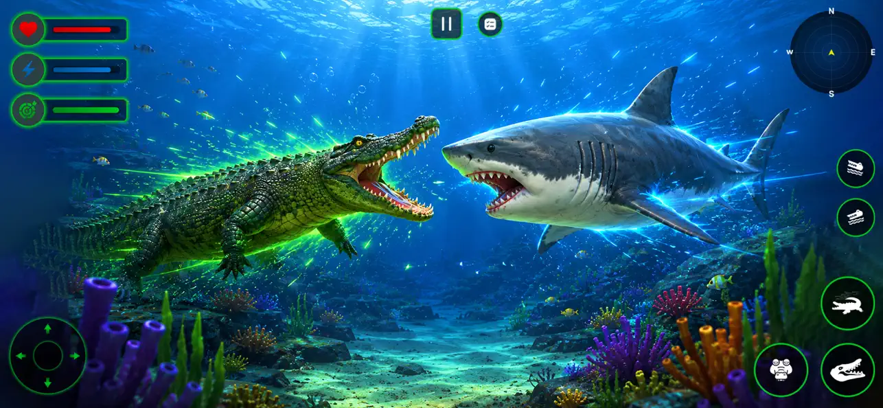 Screenshot #1 pour Crocodile mer monstre survie