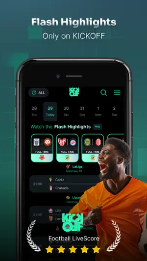 Football LiveScore by KICKOFF screenshot 1