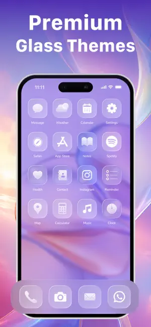 Liquid Glass Wallpaper OS 27 screenshot 2