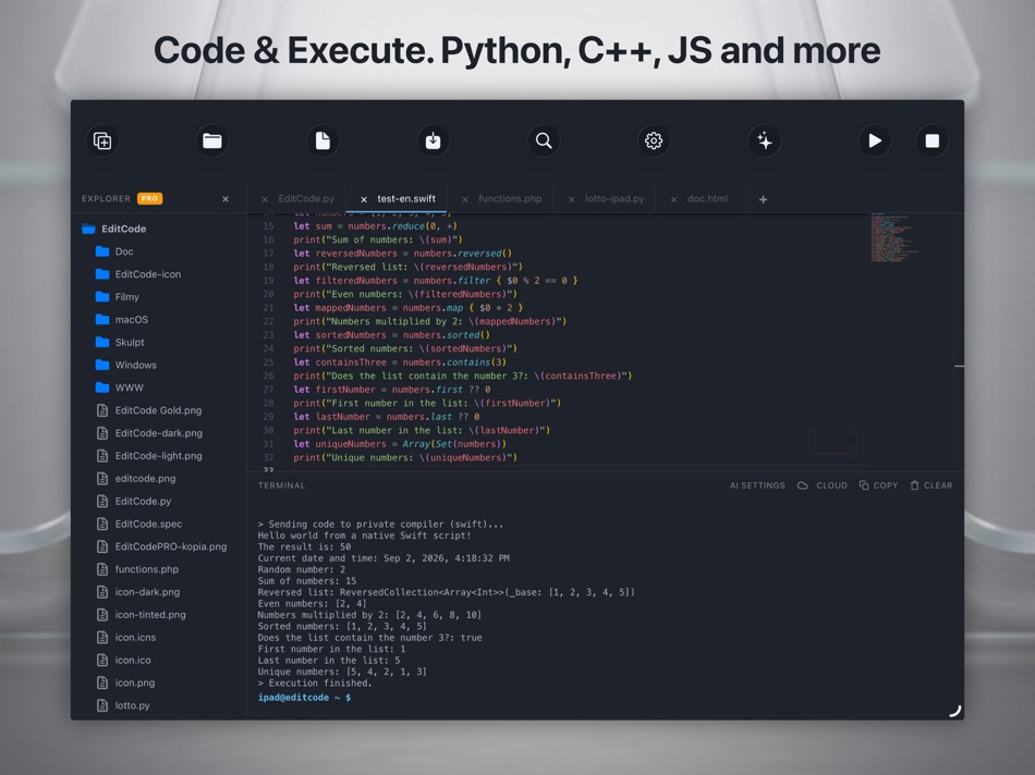 #4. EditCode (iOS) Ved: Daniel Kaliski